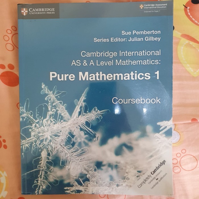 

TERBARU PURE MATHEMATICS 1 COURSEBOOK CAMBRIDGE INTERNATIONAL AS & A LEVEL HOT SALE!