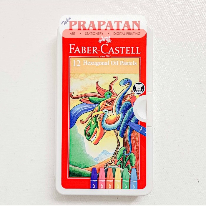 

Faber Castell 12 Oil Pastels / Hexagonal Crayon