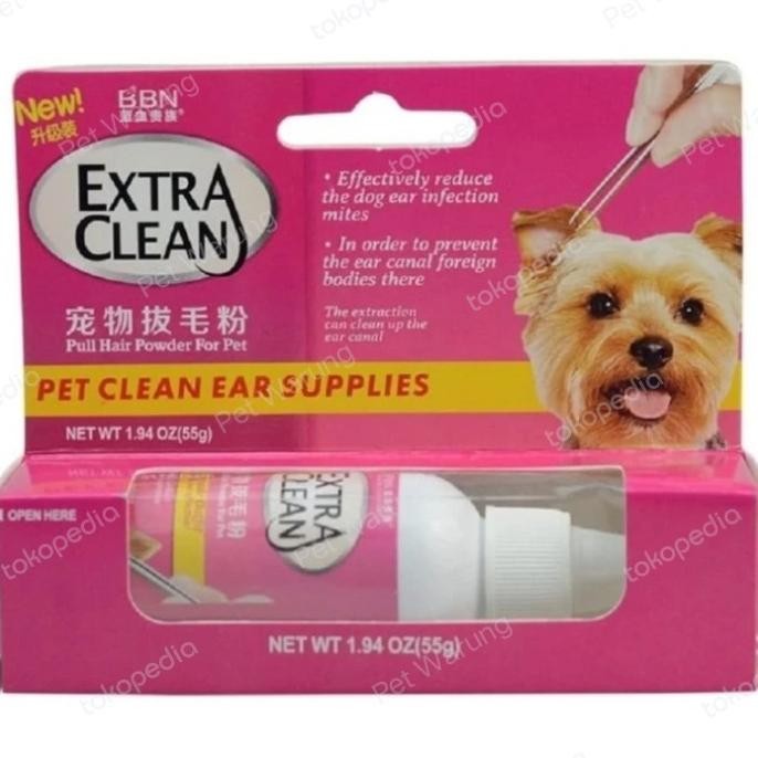 

BARU BBN EXTRA CLEAN PULL HAIR POWDER - BEDAK PENCABUT BULU TELINGA ANJING