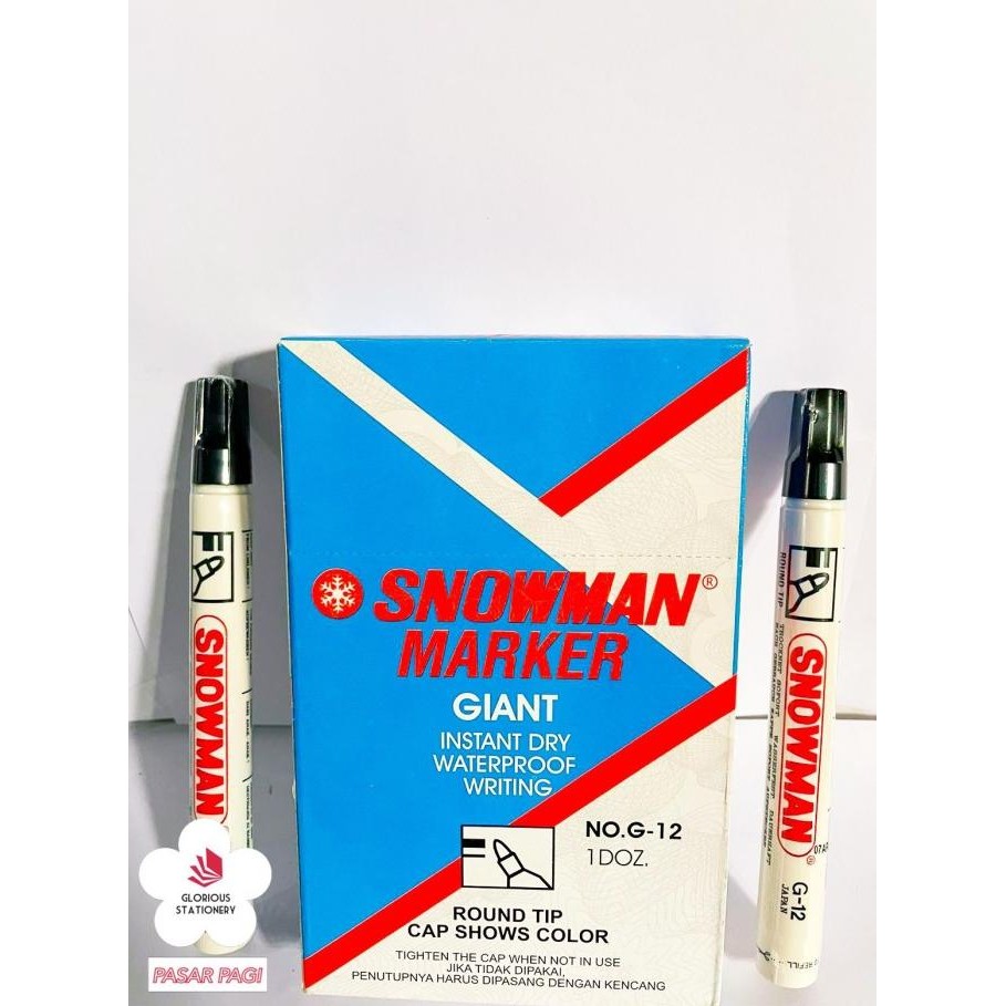 

spidol permanen G12 Snowman Termurah
