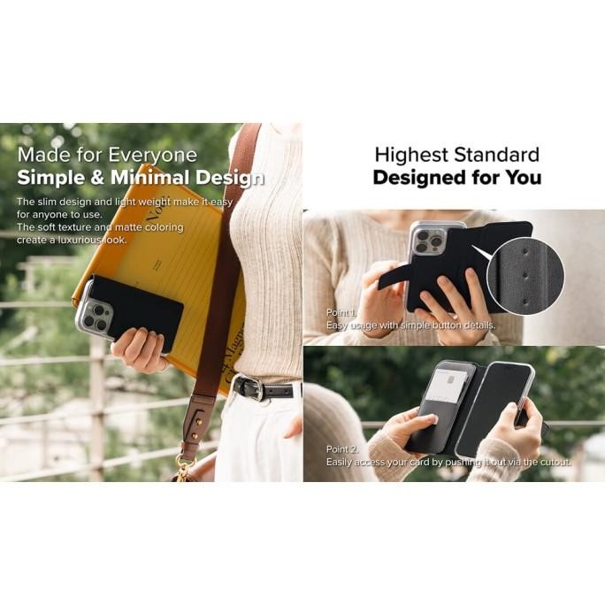 

Terlaris Ringke Iphone 16 Pro / 16 / 15 Pro / 15 / 14 Pro / 14 / 13 Pro / 13 Folio Wallet Magnetic Black Case Kulit Casing Buku Book Standing Ready Stok