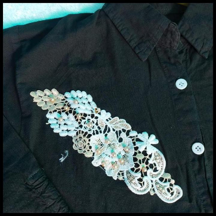 Best Seller Evelin Tunik Jeans Katun Polos Muslim Wanita