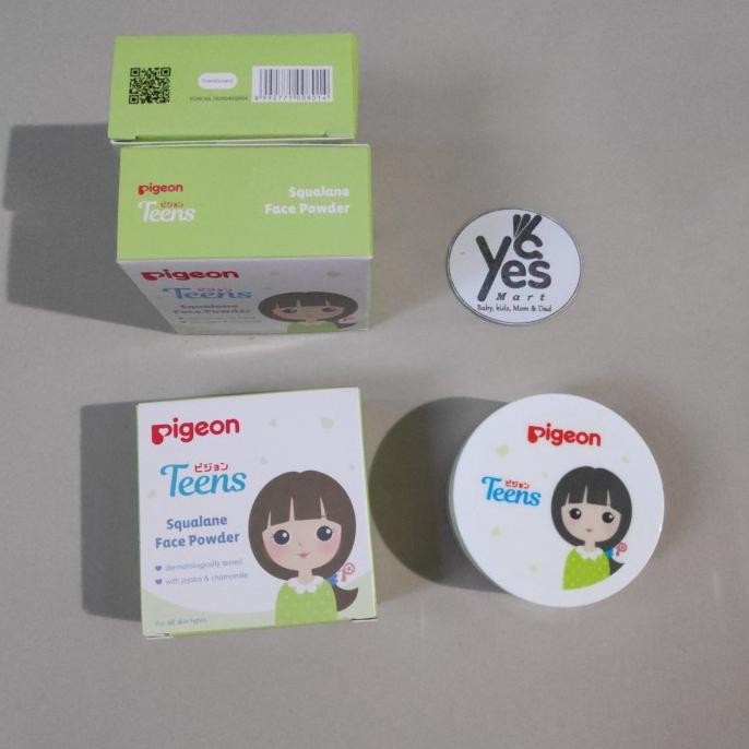 

BARU PIGEON TEENS BEDAK TABUR HIJAU ANAK REMAJA SQUALANE FACE POWDER 12G