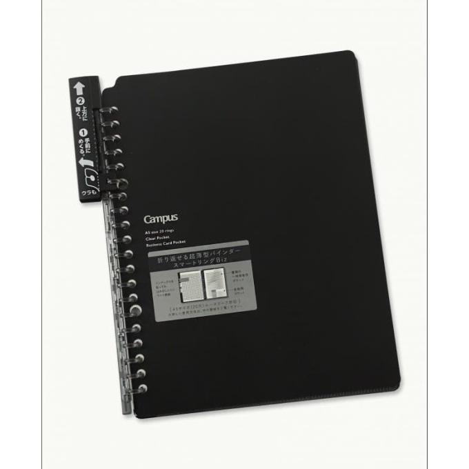

Terlaris Map Smart Binder Note Tipis Slim B5 Kokuyo Hitam Black Ls-170D 26 Ring Ready Stok