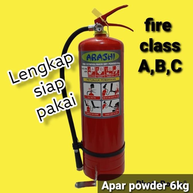 

BARU APAR DRY POWDER 6KG ALAT PEMADAM API RINGAN FIRE EXTINGUISHER GARANSI
