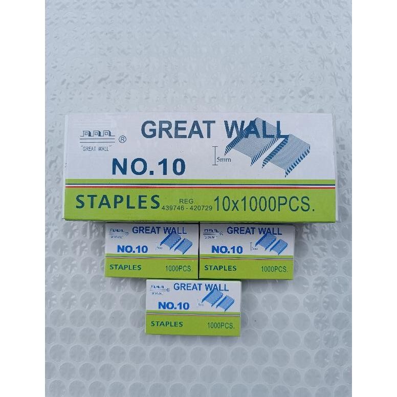 

Terbaru Refil/Isi Staples Greatwall No 10 (1Pack) Untuk Stapler Hd 10