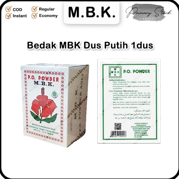 

BARU BEDAK MBK KETIAK SILVER 1 BOX PUTIH POWDER ISI 12 SACHET DEODORAN
