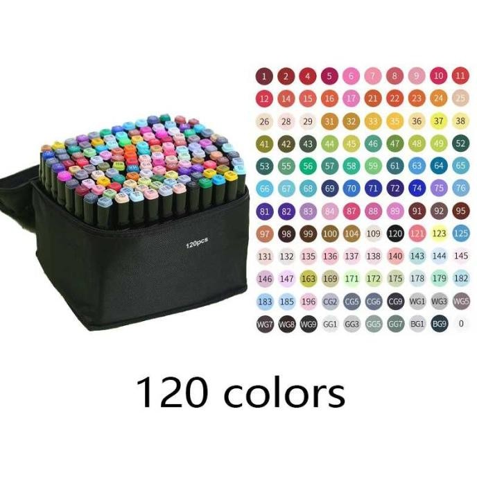 

Spidol 120 Warna Anak Gambar Sketsa Twin Marker Sketch Copic Termurah