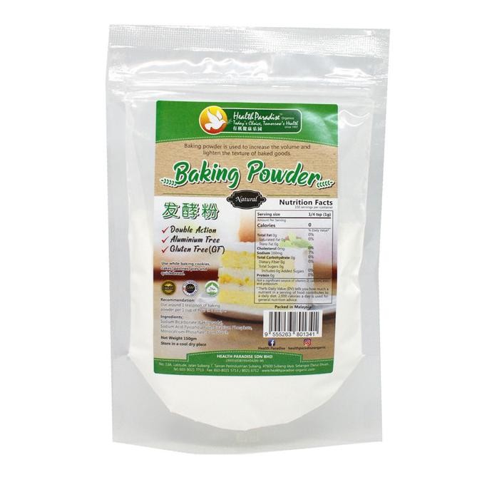 

BARU HEALTH PARADISE NATURAL ALUMINIUM FREE BAKING POWDER DOUBLE ACTING150