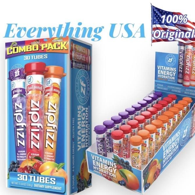 

BARU ZIPFIZZ ENERGY DRINK MIX ELECTROLYTES HYDRATION POWDER B12 & VITAMINS