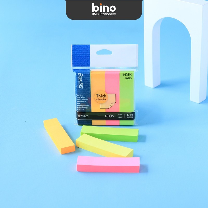 [BMS Surabaya] Bantex Index Tabs Kertas Polos 4 Warna Tebal dan Tahan Lama BH9026