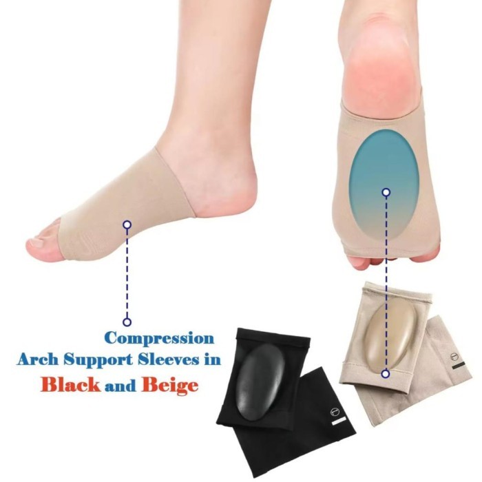 BERKUALITAS Langka 1 Pasang Kaos Kaki Terapi Sakit Telapak Kaki R/Kaki Bebek / Foot Arch Support