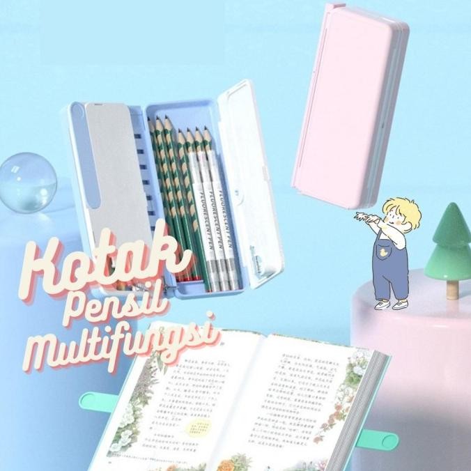 

Kotak Pensil Lipat / Tempat Pensil Multifungsi(free stiker&spidol) Termurah