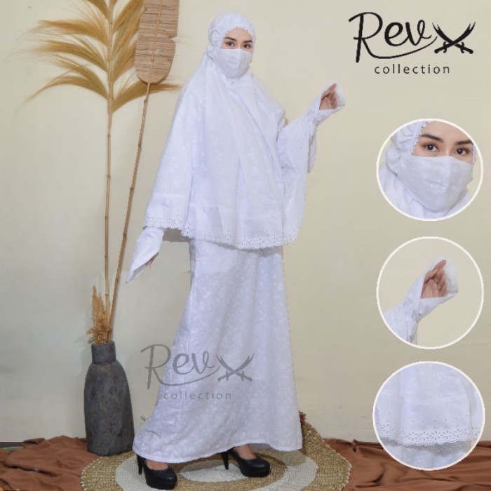 Murah Gamis Set Haji Dan Umroh Wanita Putih Non COD