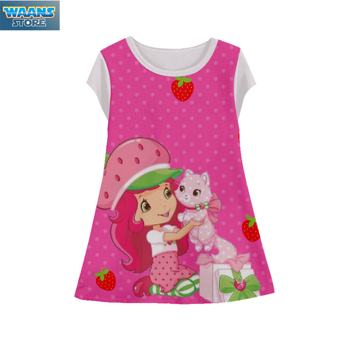Dress Anak Strawberry Shortcake Tunik-StrawberryS-10-designWD Umur 1-12 Tahun Tunik - Waanstore