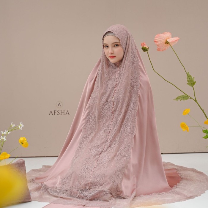 MUKENA AFSHA SILK PREMIUM AFSHA HAMPERS WITH BOX