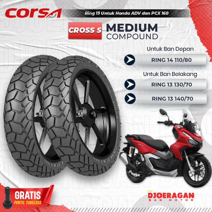 Ban Sepasang / Satuan Corsa Platinum Cross s Honda ADV Honda PCX 160