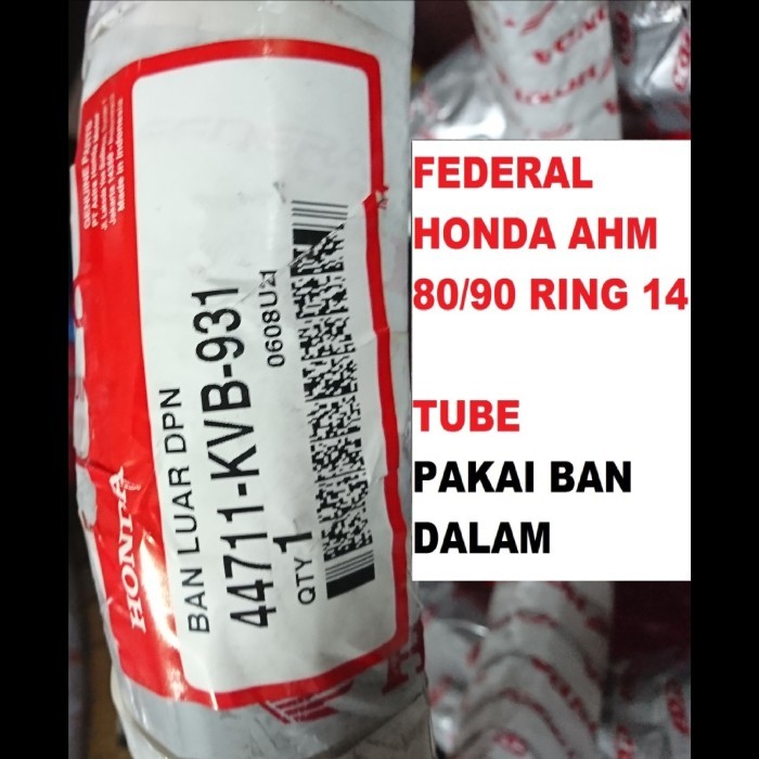 Ban FEDERAL HONDA AHM 80/90 ring 14 Ban Luar Depan Motor Beat Vario