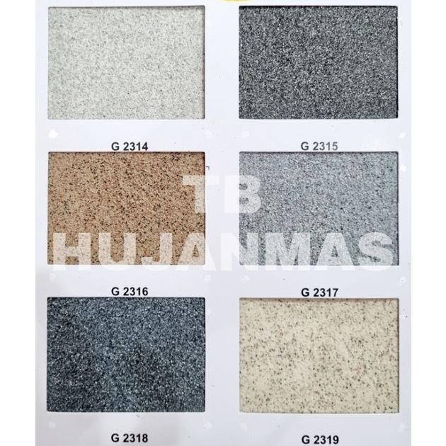 Ah Arturo Cat Tembok Dinding Teksture Tipe Granite Multicolor System (G) 1 Kg Terbaik Tektur Texture