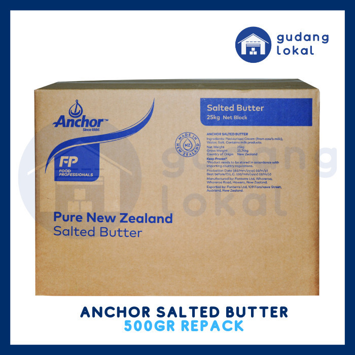 

ANCHOR SALTED BUTTER 500GR REPACK