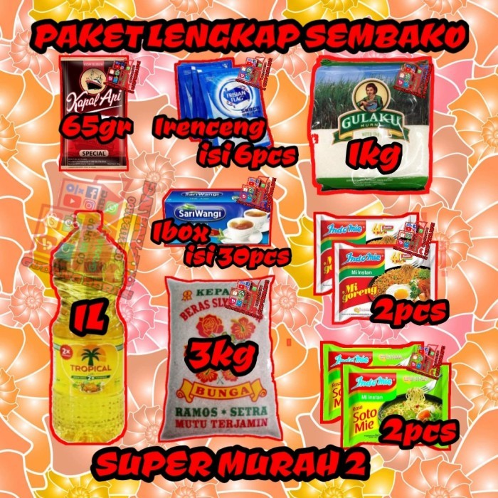 

terbaru NEW Readyy PAKET SEMBAKO LENGKAP BERMERK SUPER MURAH 2