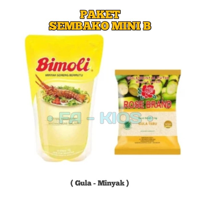 

terbaru NEW Readyy PAKET SEMBAKO MINI B ( Gula - Minyak )