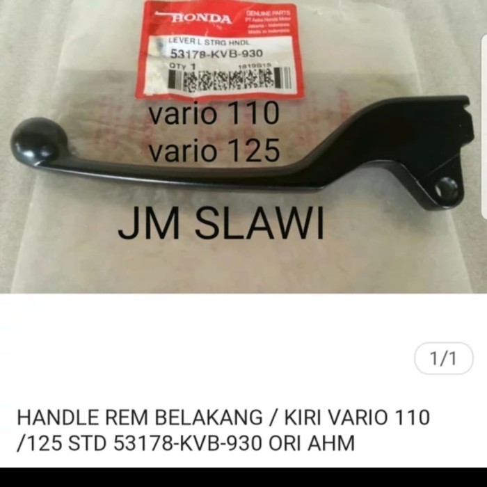 Handle Rem Belakang Kiri Vario 110 Vario 125 Ori Ahm Barang Langka