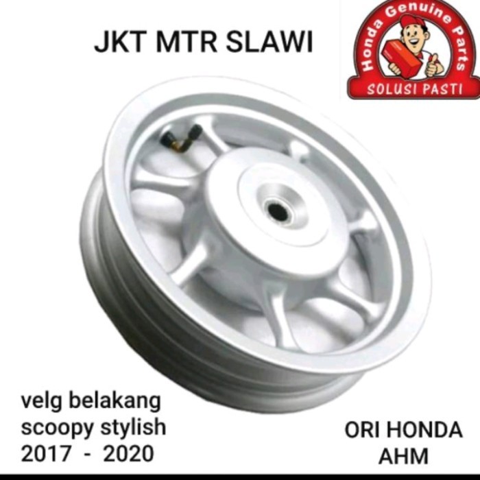 Velg Belakang Racing Belakang New Scoopy F1 2017 Hitam Ring 12 Asli Ah Barang Langka