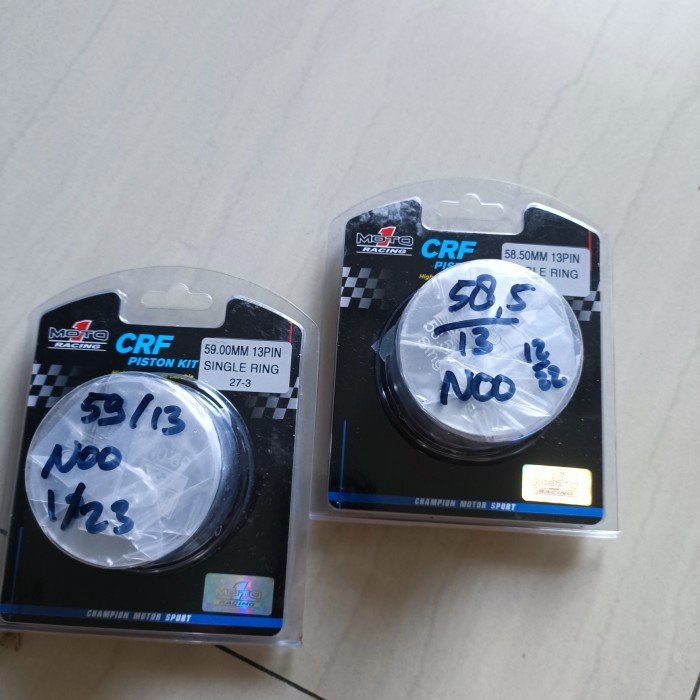Piston Seher Kit Moto1 Moto 1 Racing 58.5 59 Pen Pin 13 Mm Single Ring Barang Langka