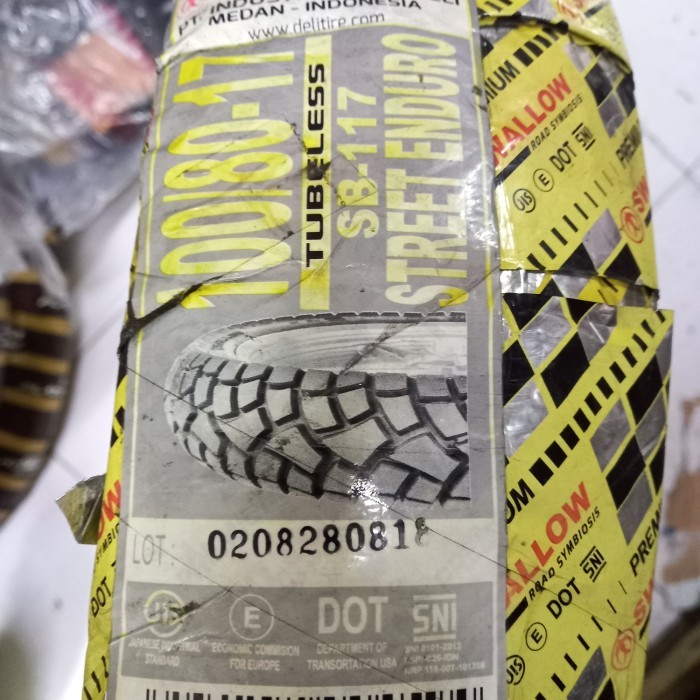Ban Luar Tubeless Tubles 100 80 17 Street Enduro Swallow Barang Langka