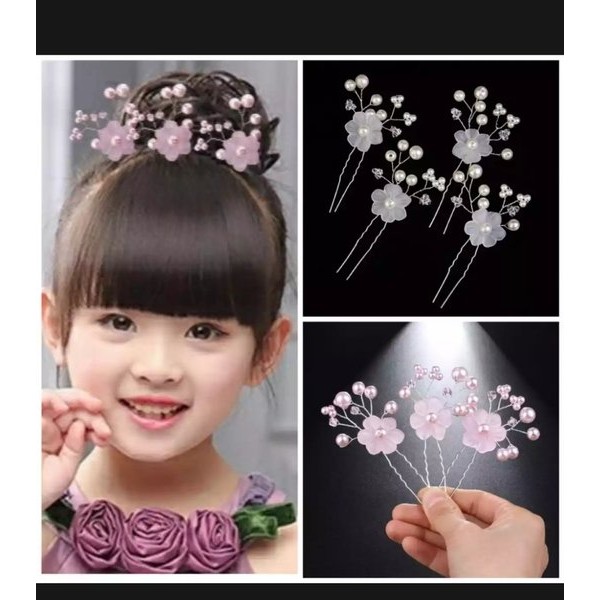 tusuk konde bunga/tusuk konde pesta/hiasan rambut/aksesoris rambut/hairpin bunga/hair accessories