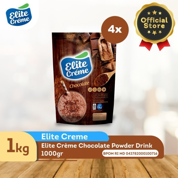 

TERLARIS TERLARIS TERLARIS ELITE CREME POWDER DRINK NON DAIRY CREAMER CHOCOLATE 1 KG X4 MURAH!!!