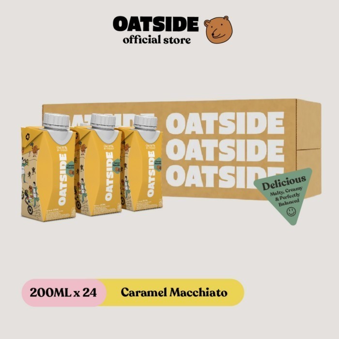 

TERLARIS TERLARIS TERLARIS OATSIDE MINI CAP OAT MILK CARAMEL MACCHIATO 200ML (24 PCS) (KEMASAN TUTUP