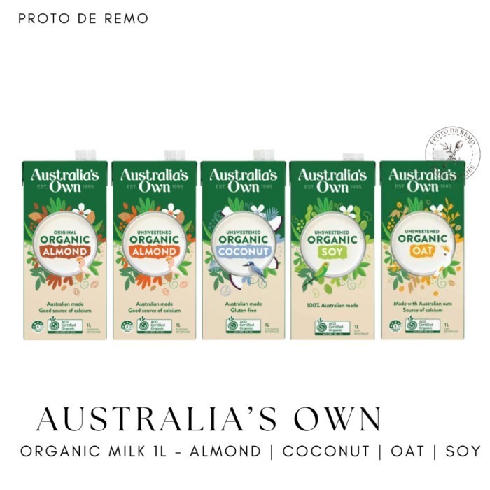 

TERLARIS TERLARIS TERLARIS AUSTRALIA'S OWN ORGANIC MILK ALMOND MILK UNSWEETENED ALMOND OAT MILK