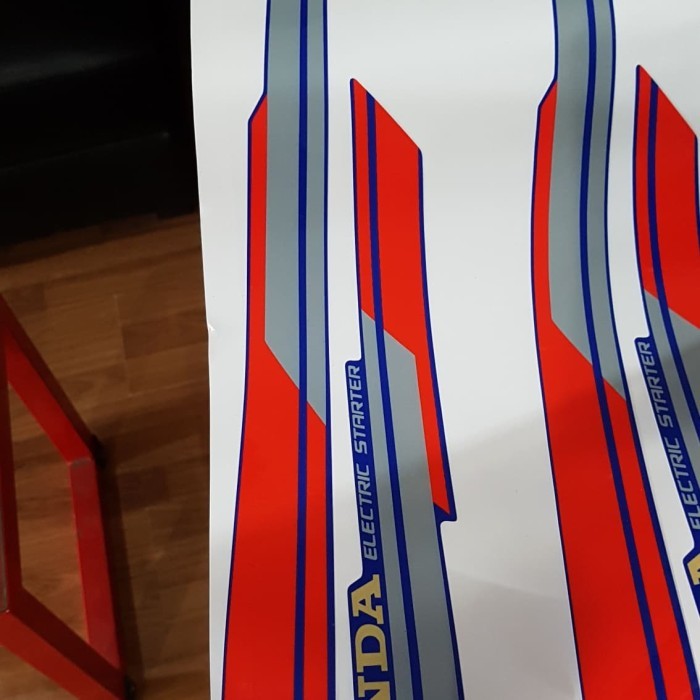 Striping Astrea Grand 91 92 Bulus Biru Copy Original Barang Langka