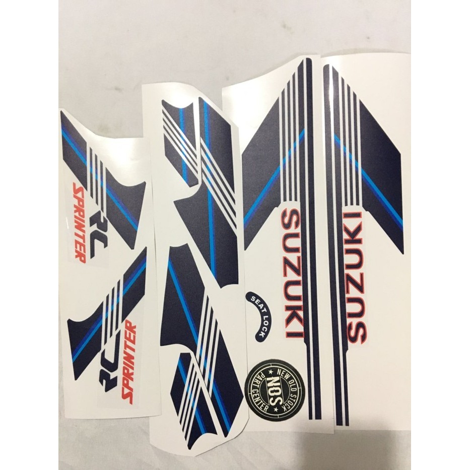 Striping Rc100 Rc 100 Sprinter Biru Donger Dongker Copy Original Barang Langka