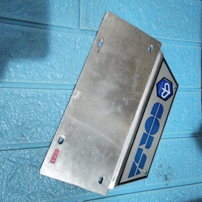 Tatakan Plat Nomer Nomor Almunium Lawas Vespa Matic Corsa Pk Barang Langka