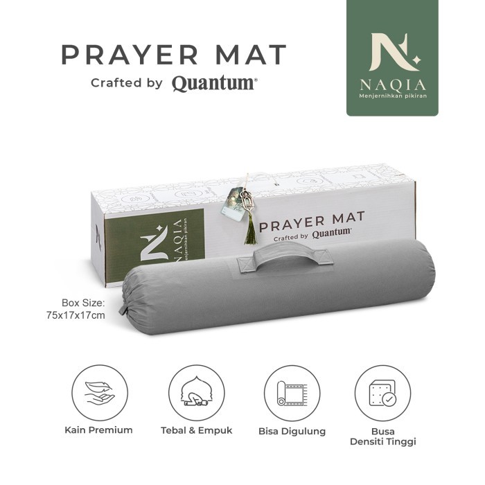 Naqia Prayer Mat By Quantum / Sajadah Premium / Tebal&Empuk