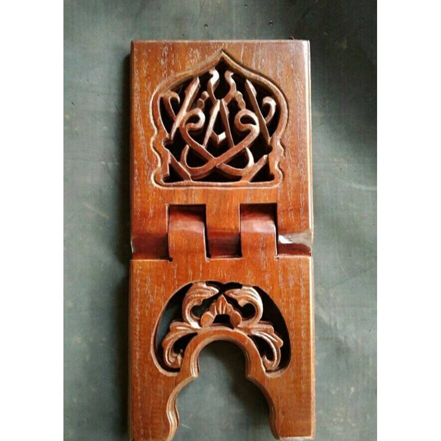 Rekal Al Quran Kayu Jati Meja Baca Al Quran Murah