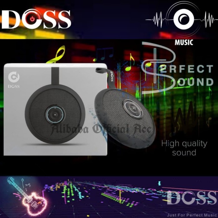 Speaker Wireless Bluetooth Doss Ds-1399 Original Perfect Bass Portable