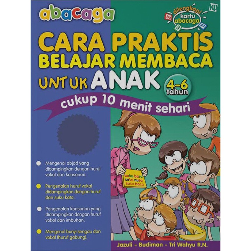 READY STOK BUKU ANAK BELAJAR ABACAGA CARA PRAKTIS BELAJAR MEMBACA ANAK TK PAUD