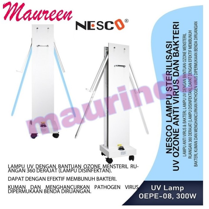 OEPE-8 UV Sterilizer 254nm, Lampu UV-C 8W untuk Ruangan 10-20m² dengan Fitur Keamanan Lengkap