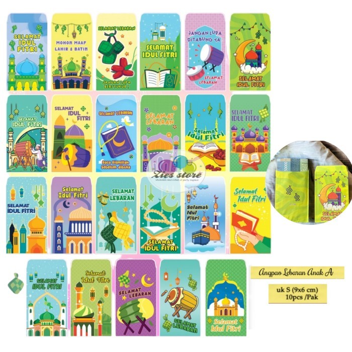 

:::::::] Amplop angpao lebaran / Amplop idul fitri / karakter kartun ukuran S