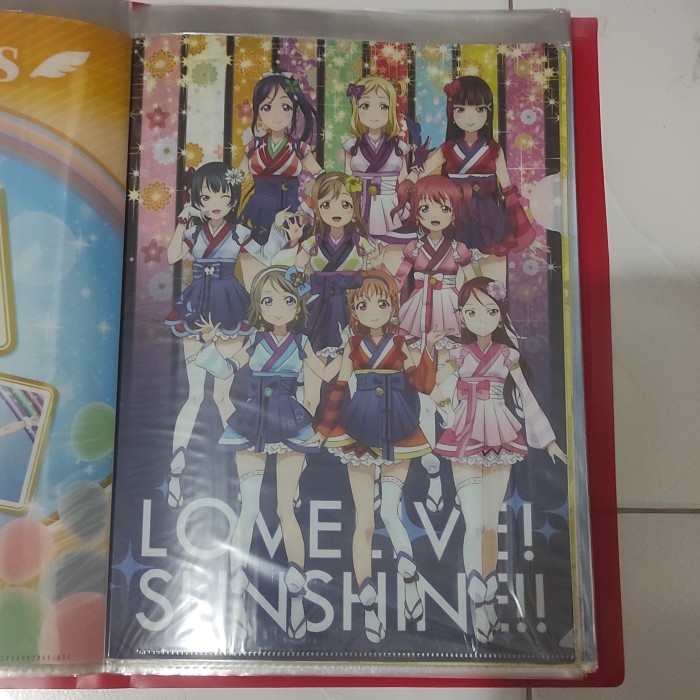 

Sale A4 Clearfile Clear File Anime Love Live Aqours All Member Original 1
