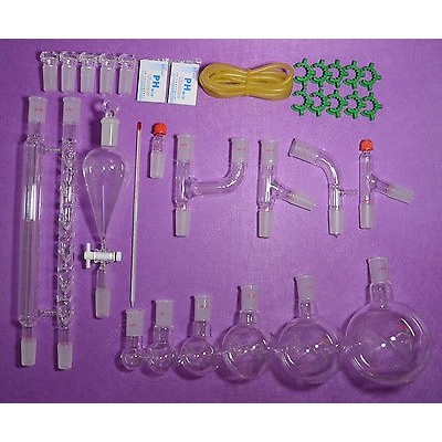 LAB GLASSWARE KIT 24/40 ADVANCED CHEMISTRY LAB GLASSWARE KIT LAB GLASSWARE BRAND NEW