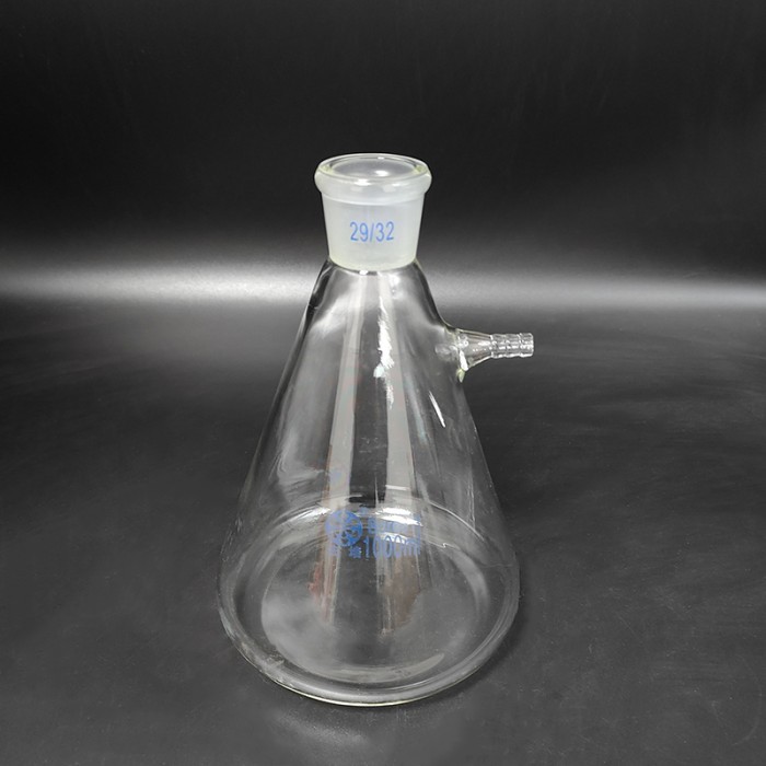 FILTERING FLASK WITH SIDE TUBULATURE100ML-1000ML-10000ML 29/32TRIANGLE FLASK WITH TUBULESFILTER ERLE