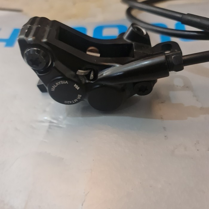 Caliper Kaliper Original Shimano 4 Piston Mt420 Cocok Buat Alivio Deore Slx Xt Xtr