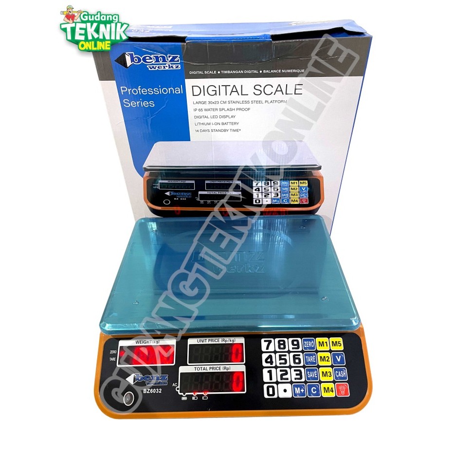 Timbangan Duduk Digital / Scale Double Display 30Kg Bz030 Bz032 Benz