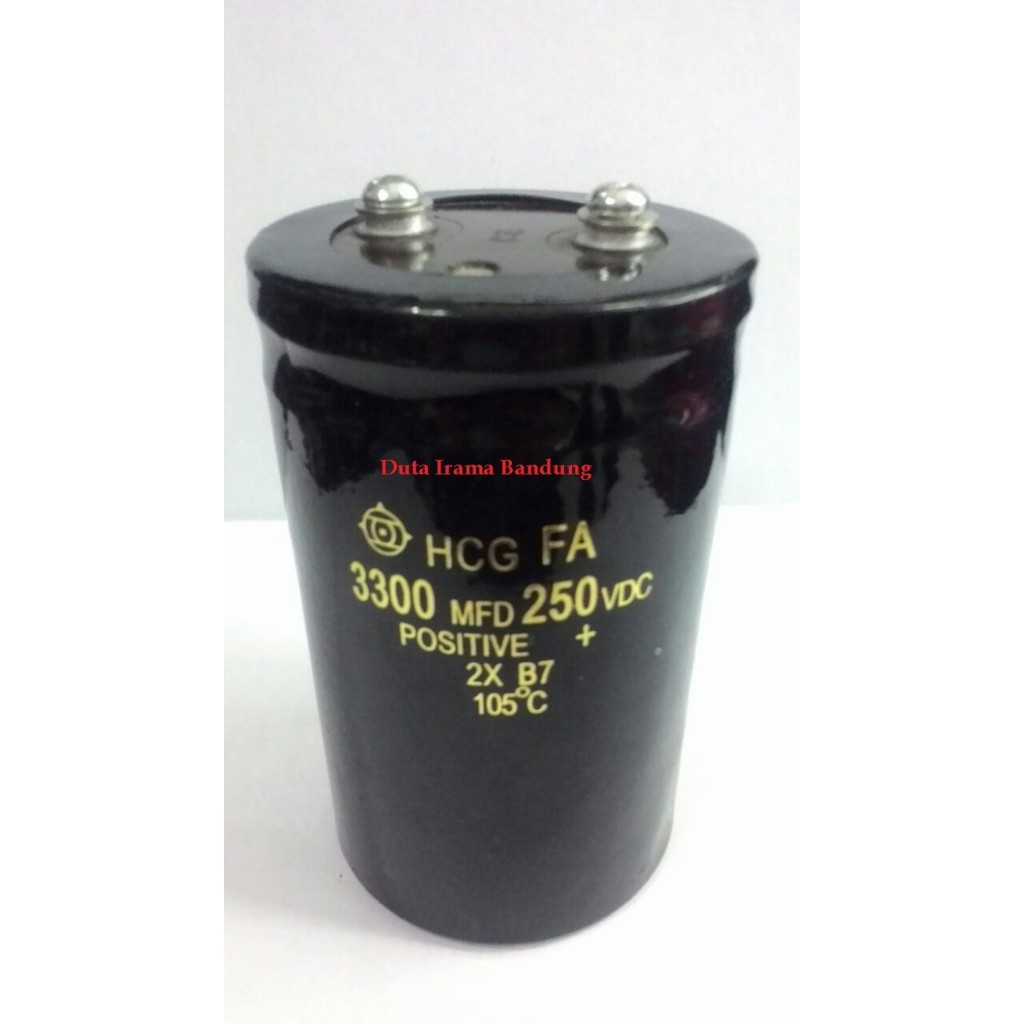 Elco 3300Uf - 250Vdc / Capacitor / Kapasitor / Hitachi