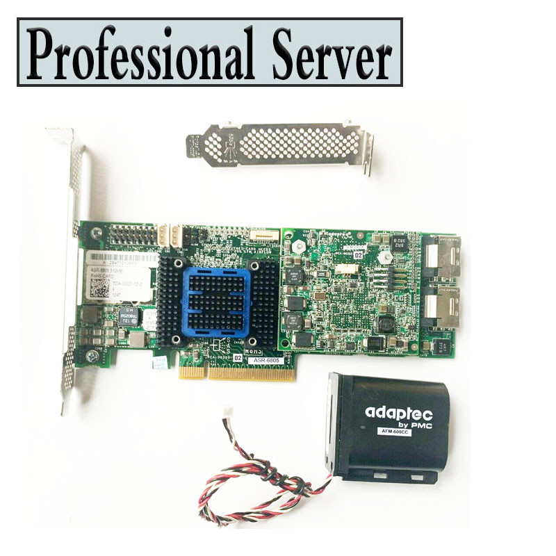ADTNETWORK Adaptec ASR-6805 RAID Expander PCI E 2.0 X8 512MB Cache SAS SATA RAID Controller Card JBO